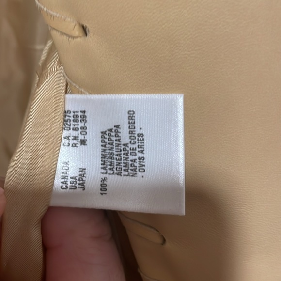 Camel tan soft like butter stich whipped leather lamb by Escada size 44 cowboy - Picture 5 of 7